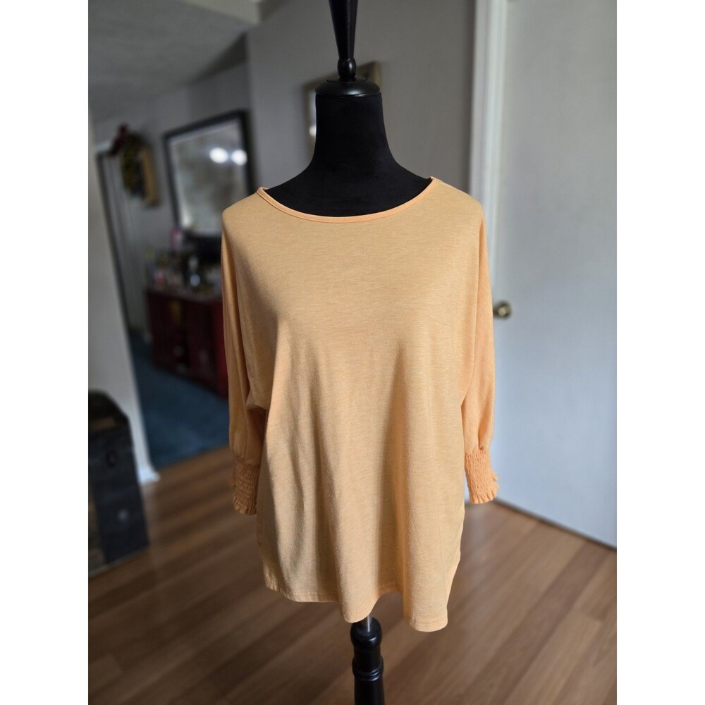 Dokotoo Women's 2025 Fashion Tops 3/4 Sleeve T-Shirts Cute Crewneck Basic